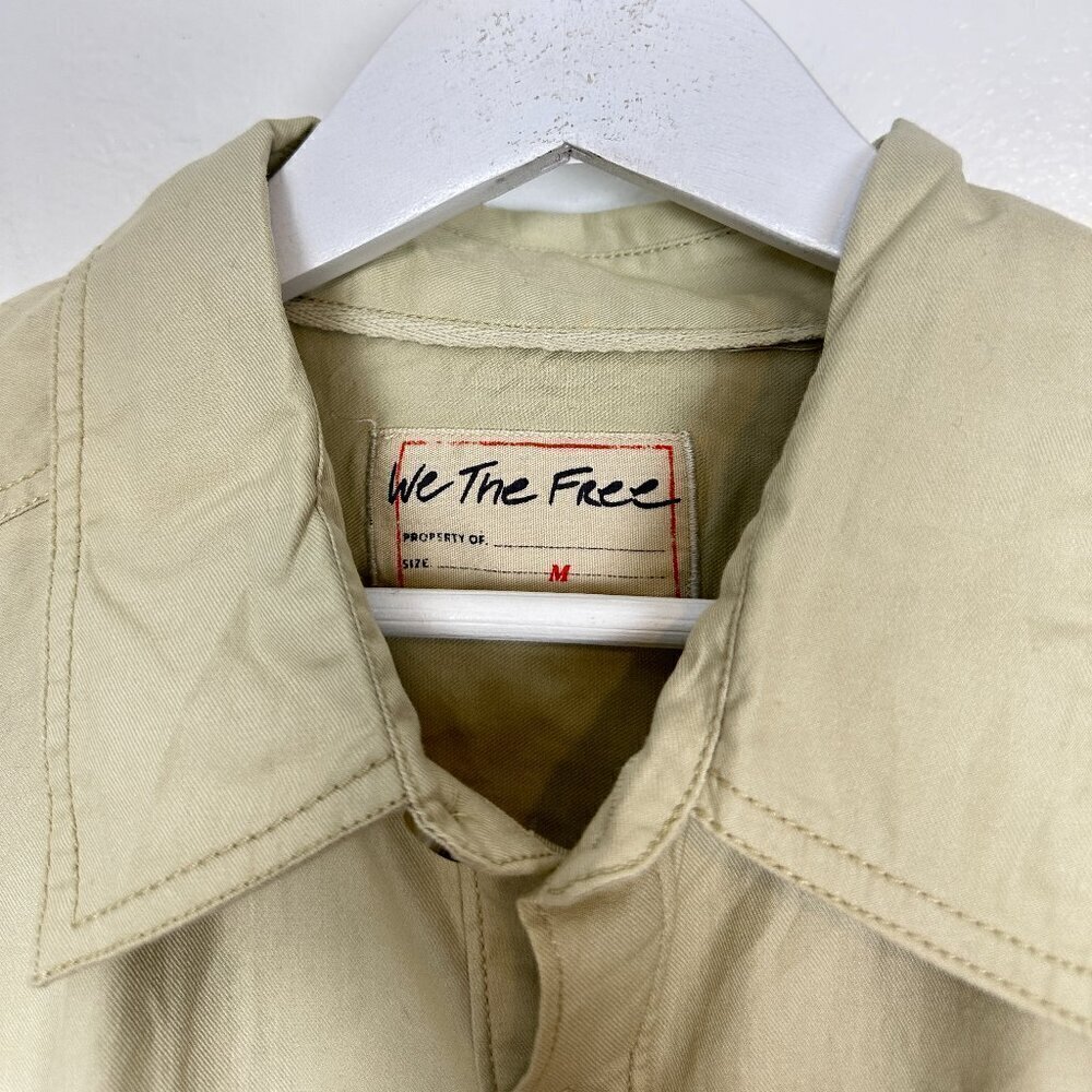 FREE PEOPLE Freddie Shirt in Castle Wall Size Medium - Picture 4 of 10